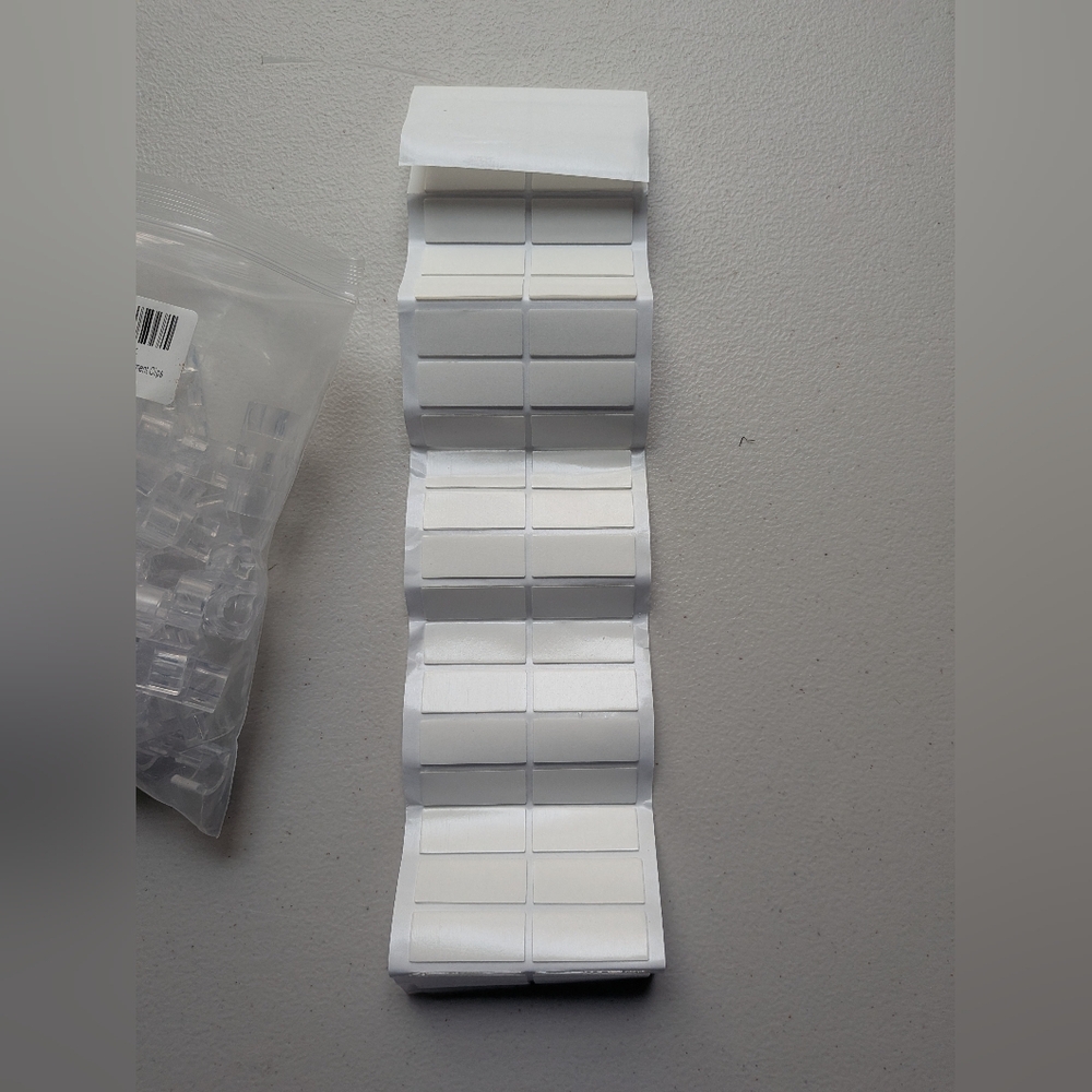 Cable Management Clips Adhesive Clear - Picture 3 of 3